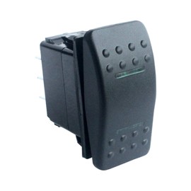 HYY 7 pin Momentory ON/OFF/Momentory ON DPDT Rocker Switch for NARVA ARB Carling style Replacement Green Led