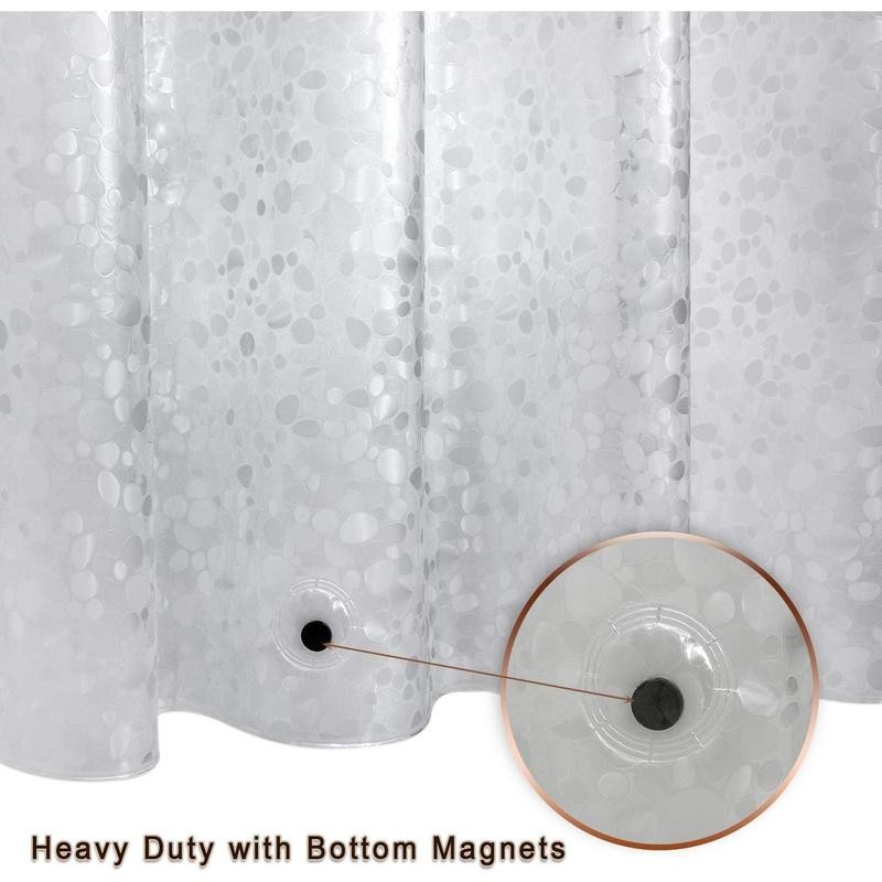 Waterproof Shower Curtain Liner 8G Thick Shower Curtain with Heavy