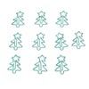 100pcs Paper Clips Prevent Slip Cute Christmas Tree Shaped Decorative