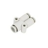 SK11 KQ2U04-06A One-Touch Pipe Fitting, Different Diameter Union Wy, Applicable