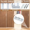 4 Pack Sliding Closet Door Floor Guides with Carpet Risers,