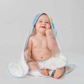 LAREM COLLECTION Premium Cotton Baby Hooded Towel - Teddy Bear