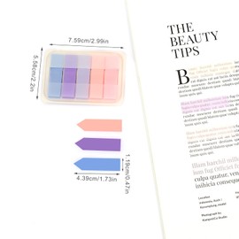 AIEX 600 Pcs Sticky Indexing Tabs, Writable Sticky Index Tabs for Reading Index Folders File Notes Book Notes Easy Remove (Pink Purple)