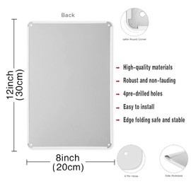 Mechanic Hourly Rate Metal Sign Mechanic Shop Tin Signs Retro Vintage Workshop Garage Decor Mechanic Gifts for Men 8x12 Inches MS69