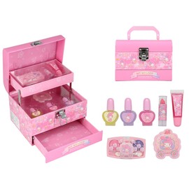 Shobido Sanrio Makeup Box, Cosmetics Set, Lip Gloss, Lip Balm, Water-based Nails, Eye Shadow Palette, Nail File (My Melody)
