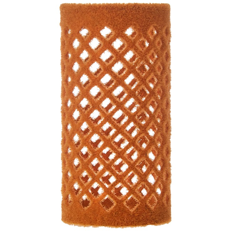 Efalock Metal Flocked Rollers 32 mm Yellow Pack of 12