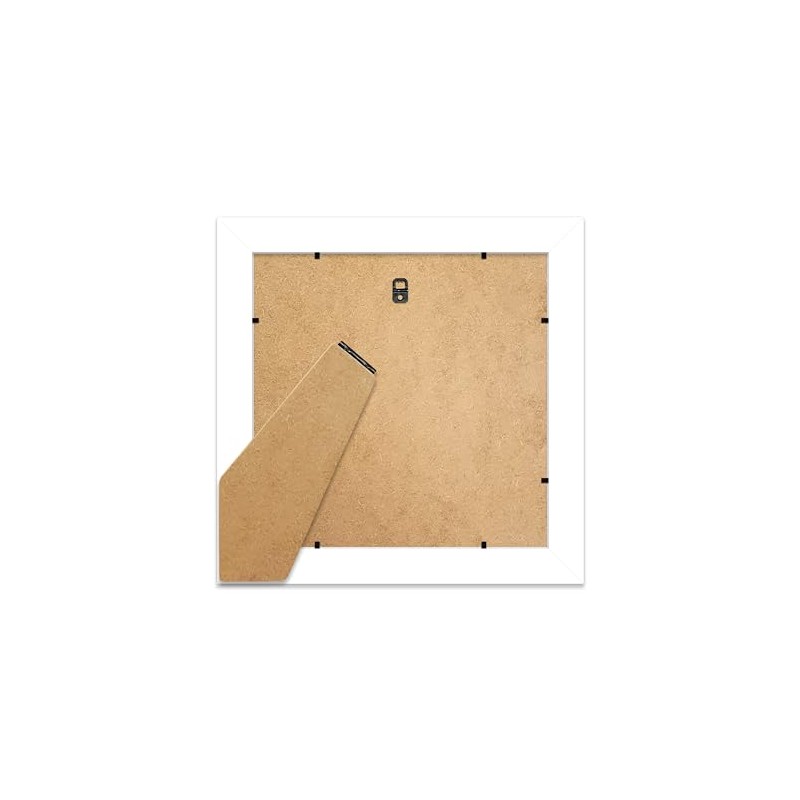 12x12 White Ornate Photo Frame With White Mat For 10x10