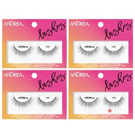 Andrea Strip Lash 108 Black, 4 packs