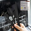 Potter Black 40-Piece Forged Silverware Set, Service for 8, Stainless