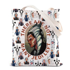 Ahsoka Tano Gift There Are Not Many Jedileft Tote Bag Galaxy's Edge Gift Clone Wars Shopping Bag SW Movie Fans Gift (Jedileft Tote)
