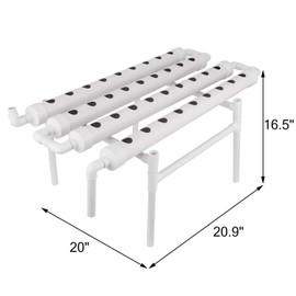 DreamJoy Hydroponic Grow Kit 36 Sites 4 Pipes Hydroponic Planting Equipment Ebb and Flow Deep Water Culture Balcony Garden System Vegetable Tool Grow Kit