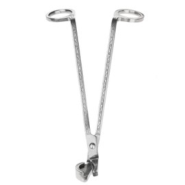 Muxsam Candle Wick Trimmer - Stainless Steel Wick Clipper Scissors - Reduces Soot (1-Pack, Silver)