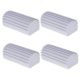 THJOPOKEEL 4-Pack Damp Clean Duster Sponge, Cepillo para Limpiar Persianas, Cristales, Zócalos, Rejillas de Ventilación, Barandillas, Espejos, Ranuras de Ventanas y Grifos (Gris
