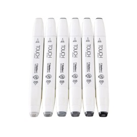 Touch 20611 Set Gc con 6 Marcadores Brush # 604