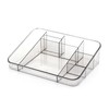 SEIWEI Transparent Eight Grid Cosmetic Storage Box Multifunctional Cosmetic Storage