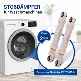 VIOKS 2 x Shock Absorbers 80N Washing Machine Replacement for AEG 132255301/5