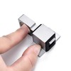 INIRET 2 Packs Self-Closing Gate Latches, Silver Spring Door Lock,