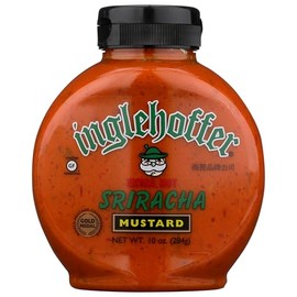 Inglehoffer Extra Hot Sriracha Mustard, 10 oz Squeeze Bottle