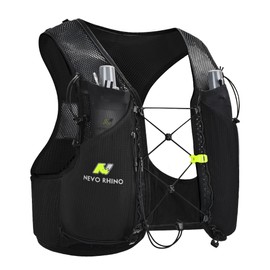 Running Hydration Vest for Women Men, Lightweight Water Vest with 2 TPU 250ML Soft Flask, Adjustable Chest Straps Runners Vest for Trial Hiking Cycling Jogging Marathon