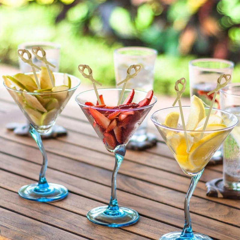 Yardwe 200 Piezas Cartel De Cóctel Pasteles De Café Pincho