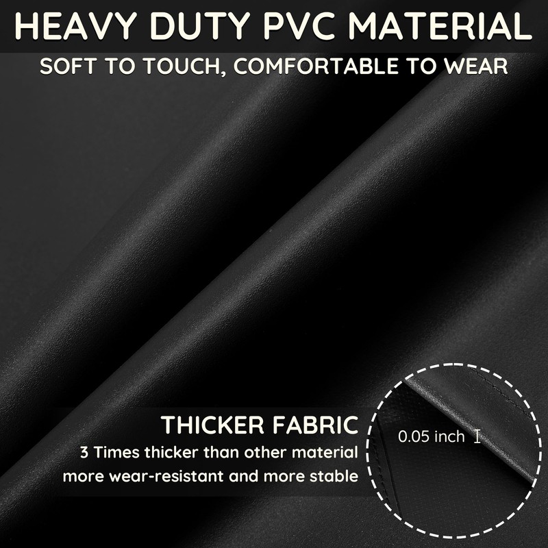 Thicker Rubber Apron, 51.18 x 35.43" Adjustable Apron, Heavy Duty