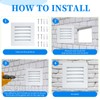 2 Pcs 10" x 10" Gable Vents for Houses Shed