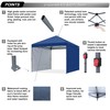 ABCCANOPY Easy Pop up Canopy Tent with 2 Sidewalls for