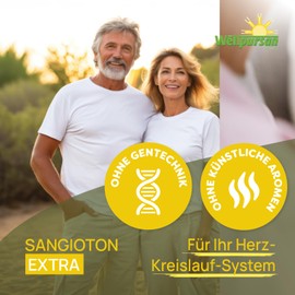 Wellpursan Sangioton Extra, 360 Stück, hochwertige L-Arginin Kapseln hochdosiert mit L-Citrullin, Olivenblatt, Coenzym Q10,Vitamin K2, 100% Vegan, frei von Zusätzen