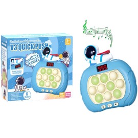 Push Pop Game, 6th Generation, LED Display, Electric Toy with Music, Pop-it, Quick Push Game, Decompression Breakthrough, Puzzle Game Machine, Mole Swatter, Fidget Toy, Squeeze Toy, Pop-it, Stress