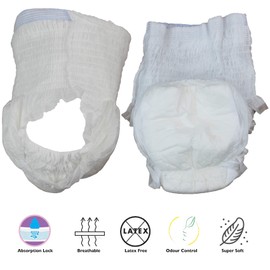 Actiasgear - Adult Incontinence Pull-Up Pants | 10 Pack (Large)