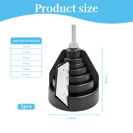 WOUYTPE PE Pipe Deburring Cordless Screwdriver, Deburring Pe Pipe, Copper Pipe Reamer PVC Deburring Tool, Suitable for Cutting and Polishing the Edges of Pipes Made of Various Materials