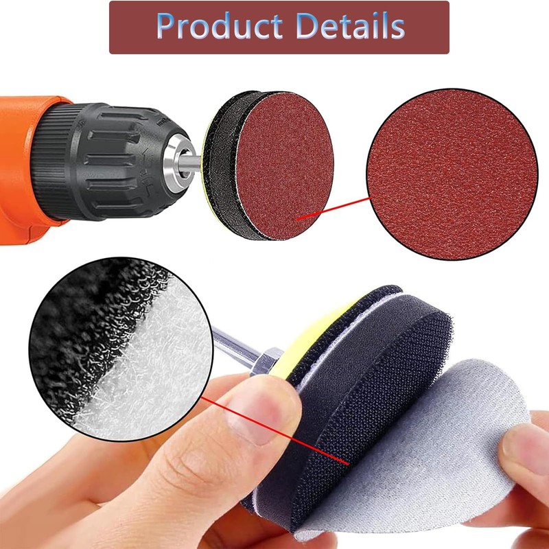 TA-VIGOR 2000 Grit Sponge Sanding Discs, 3Pcs 6 Inch Hook
