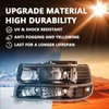 Aosky Headlight Assembly with bumper lights 4pcs Fits for 1999-2002