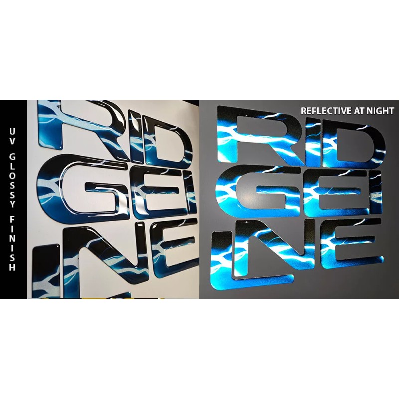 AUTOCARIMAGE Tailgate raised letters fits RIDGELINE 2024 2025 2026 LIGHTNING