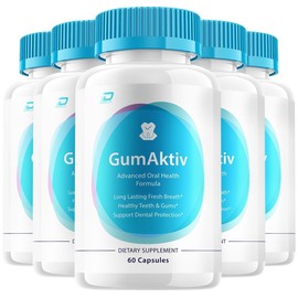 Gum Aktiv (5 Pack) GumAktiv Dental Support Capsules - Gum Aktiv Pills Natural Tooth & Gum
