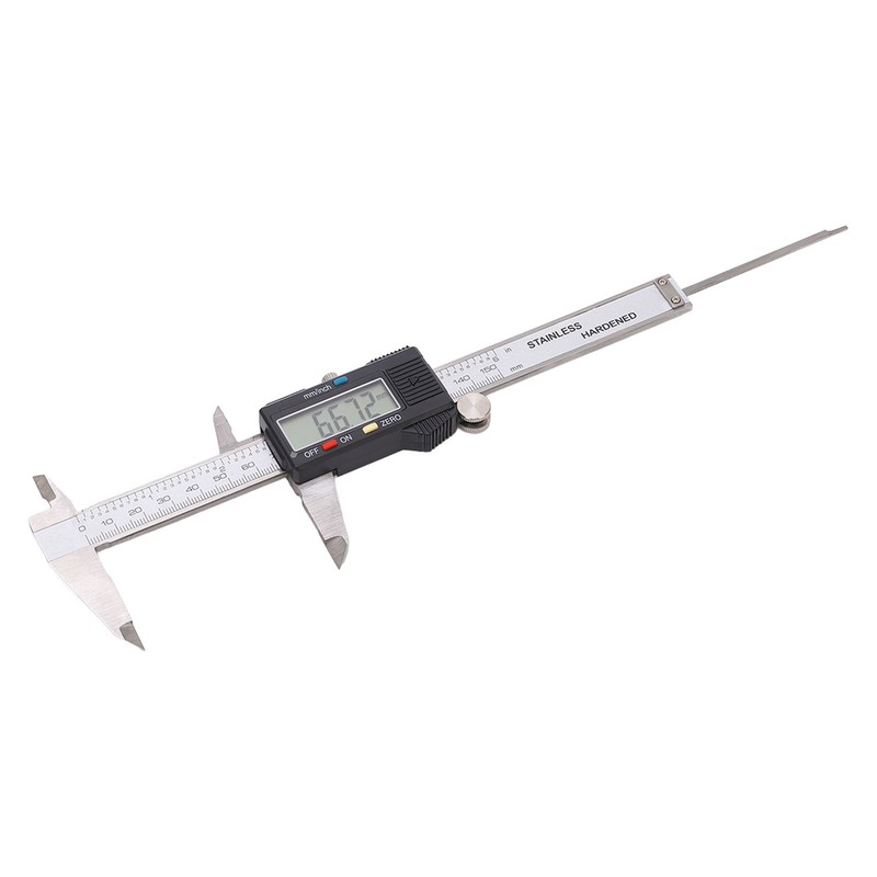 Digital Display Caliper Stainless Steel LCD Electronic Measuring Ruler with