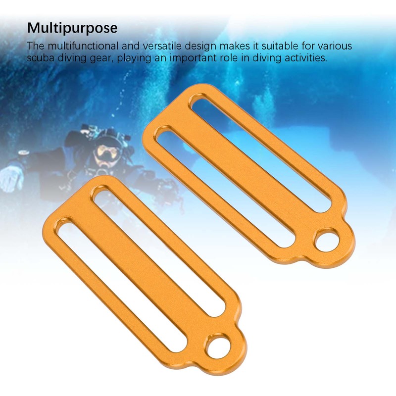 Scubas Diving Slide Fixing Buckle Stoppers Aluminium Alloy Lightweight Weight