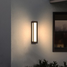 MVBT Modern Outdoor Big Wall Light, 26 Inches LED Porch Patio Door Entryway Sconce Exterior Fixture IP54 Waterproof Decarative Outside Wall Lamp 3000K Landscape Lighting