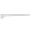 Stone Harbor Hardware Single Track Shelf Bracket, 14 Inches, White