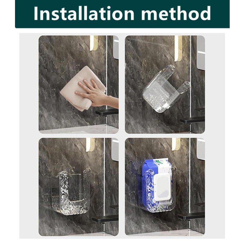 2 pcs Wipes Dispenser Box, Kitchen Storage Dispenser Refillable Wipes