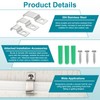 MECCANIXITY 20Pack Rigid Pipe Strap Fit for 6x18mm Strip/Cable, Stainless