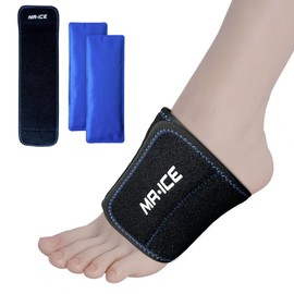 WORLD-BIO Ankle Icing Supporter, Unlike Ice Gel Pack, Cooling Goods, For Feet, Ankles, Cooling, Warming, Cold & Temperature, Leak Proof, Reusable, For Work, Sports, Nursery Rests, Unisex, Small