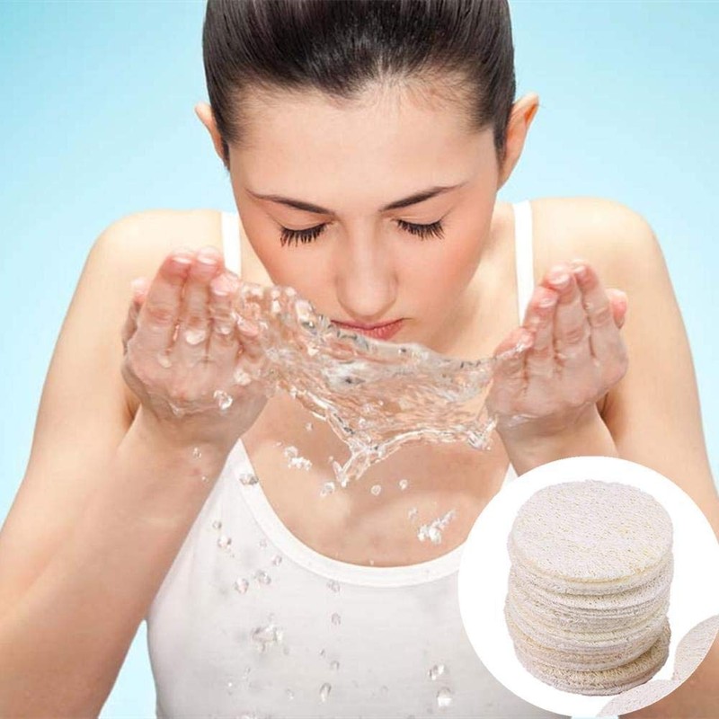 24PCS Makeup Removal Face Pads for Face Exfoliating Loofah Pads