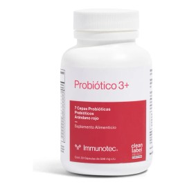 mmunotec Probio 3+ | 7 Cepas Probióticas Y Prebióticos Sabor Sin sabor