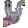 Permaflow Never Clog Transparent Abs 1-1/2" P-Trap (Includes 1-1/2" To