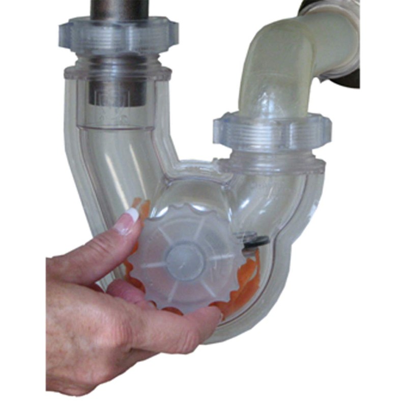 Permaflow Never Clog Transparent Abs 1-1/2" P-Trap (Includes 1-1/2" To