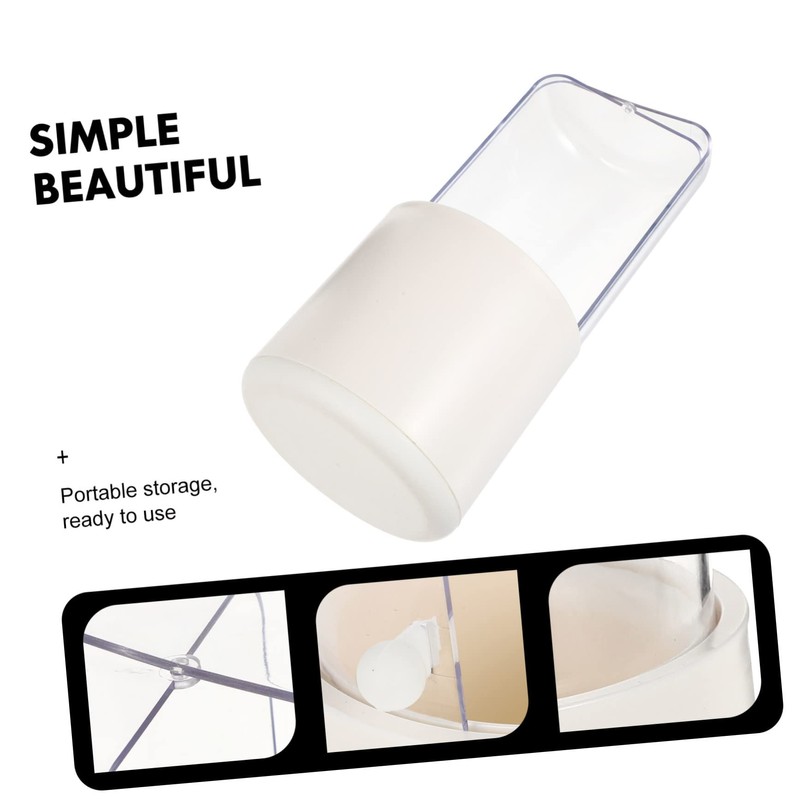 IWOWHERO Cosmetic Box Plastic Brush Bucket Travel Makeup Case Brush
