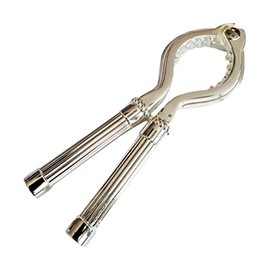 H.Bauer jun. Silver Plated Champagne Tongs with Grooves 13.5 cm