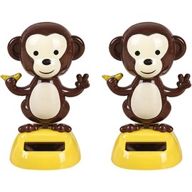 Monkey Solar Dancing Toy, Car Dashboard Decoration,Cartoon Animal Solar Car Decoration Ornaments,Used for Car Desk Decoration