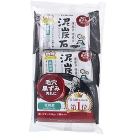 [Facial Cleansing] Peat Stone Facial Washing Soap, 3.5 oz (100 g) x 3 Packs